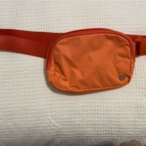 Orange Lulu lemon belt bag
